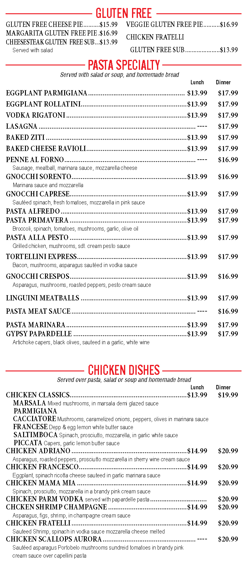 Pasta & Chicken